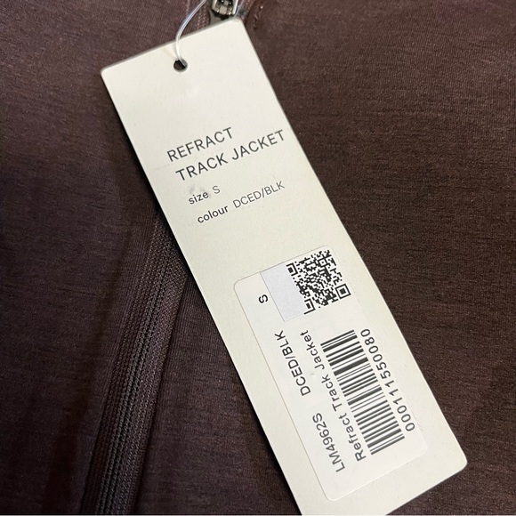 NWT Lululemon Refract Track Jacket Lululemon LAB Cedar/Black Size Small - Picture 10 of 12